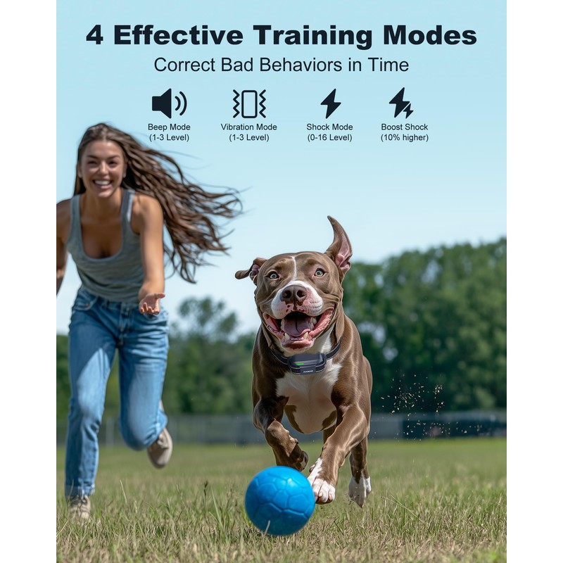 Jugbow Dog Shock Collar - 4200FT Dog Training Collar with