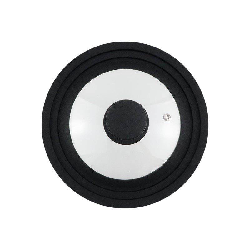 LC LICTOP Silicone Rim Universal Tempered Glass Lid Cookware Cover