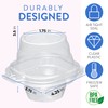 Individual Cupcake Containers (50 Pack) | Clear Plastic Disposable Cupcake
