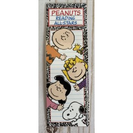 Unbranded Snoopy Woodstock Lucy Peanuts Reading All Stars Laminated Bookmark Small Gift