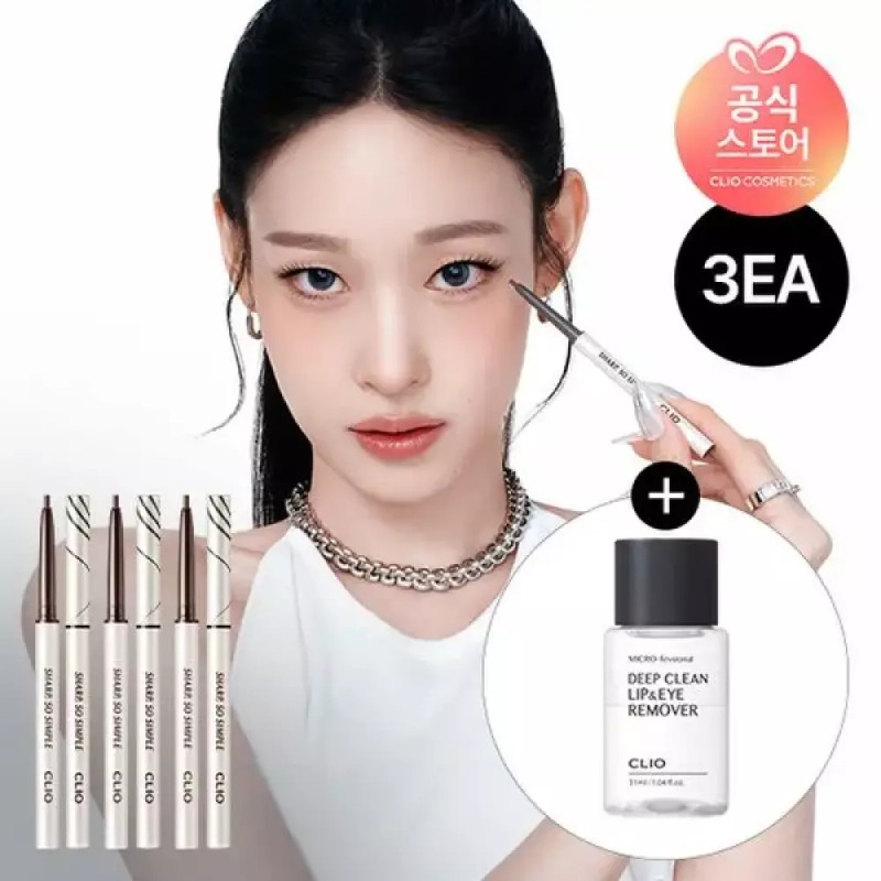 Clio [클리오] 샤프 쏘 심플 워터프루프 펜슬 라이너 3개 +