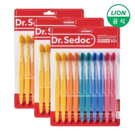 Dr. Sedac Color Pop Advance Toothbrush 10-Pack x 3 Packs (Ultra-fine Bristle Compact Head) / 닥터세닥 컬러팝 어드밴스 칫솔 10개입 X 3개 (초미세모 콤팩트헤드)