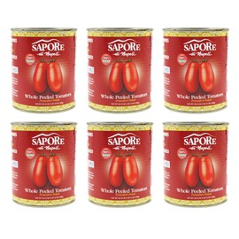 Sapore Di Napoli 6 Pack Italian Whole Peeled tomatoes 28oz