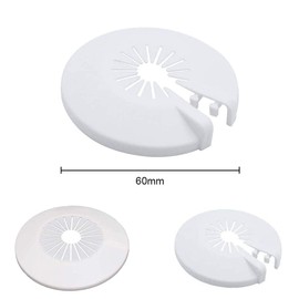 Plastic Radiator Pipe Covers White Pipe Collars Wall Universal 8-22mm for Diameter Pipe Decoration 20PCS