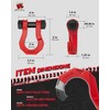 AMBULL 3/4" D Ring Separate Shackles, 52,910lbs Break Strength Easy