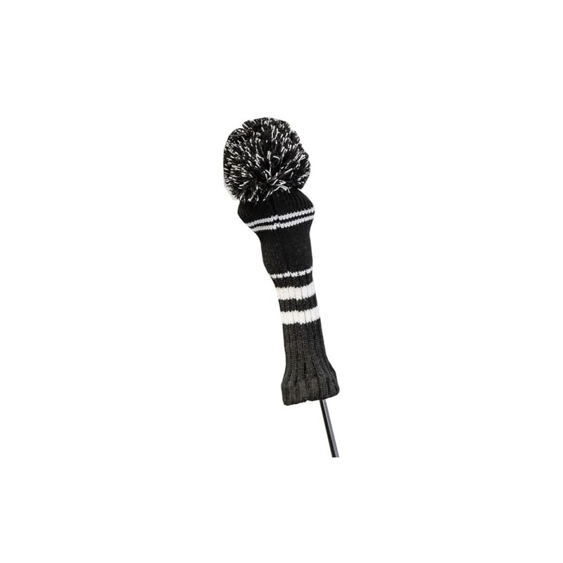 Longridge Men's Pompom Golf Head Cover White/Black,
