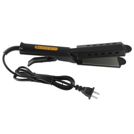 Hair Straightener Wide Steam Flat 4 Level Adjustable Temperature Black Hair Straightener  100‑240V