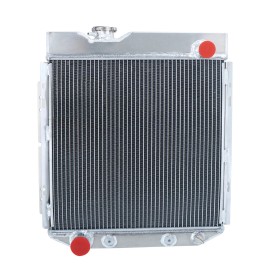 GTGMOTO 3 Row Aluminum Radiator for Ford Mustang Falcon Ranchero Comet V8 AT 1960-1966Radiator Processing: Aluminum Brazed