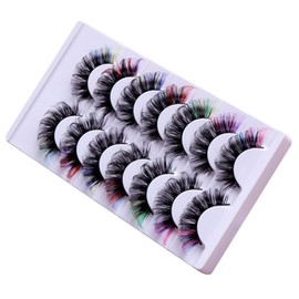 TOVINANNA Pairs Mix Fluffy False Eyelashes Lashes Set for Women Stage Performance Party Wedding