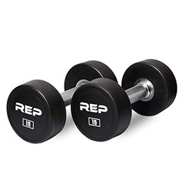 Rep Urethane Coated Dumbbells - 15 lb Pair