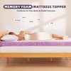 BDEUS 4 inch Mattress Topper Twin-XL Size, Cooling Gel Memory