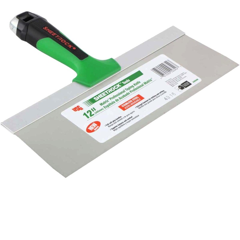 USG Sheetrock Matrix Stainless Steel Drywall Taping Knife Set 6"-10"-12"
