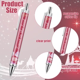 Qilery 30 Pcs Christian Pens for Women Bulk Mother's Day Religious Gifts Inspirational Bible Verse Pens Aesthetic Scripture Ballpoint for Women Men Coworkers Volunteers Church Birthday Gifts