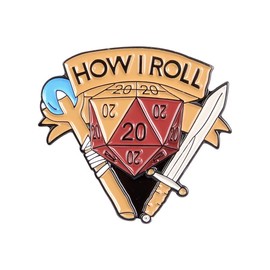 Dungeons and Dragons Pin Badge (How I Roll)