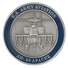 United States Army Aviation AH-64 Apache Helicopter Challenge Coin