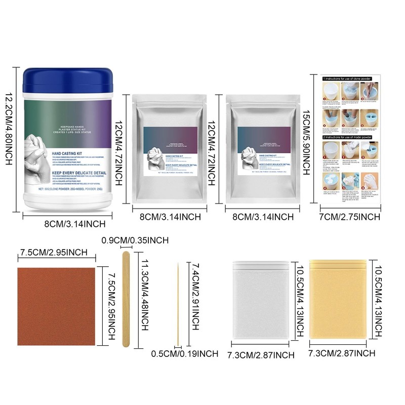 Hand Sculpture Kit | Alginate Molding Powder,Plaster Statue Molding Kit,