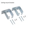 DIYHD 6FT Raw Material Galvanized Box Track Ceiling Mount Sliding