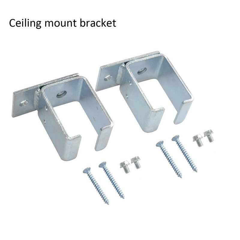 DIYHD 6FT Raw Material Galvanized Box Track Ceiling Mount Sliding