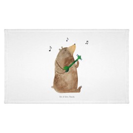 Mr. & Mrs. Panda Guest towel bear song - gift, bear, teddy, love, saying, guest towel, travel towel, teddy bear, terry towelling, Valentine, sports towel, children's towel