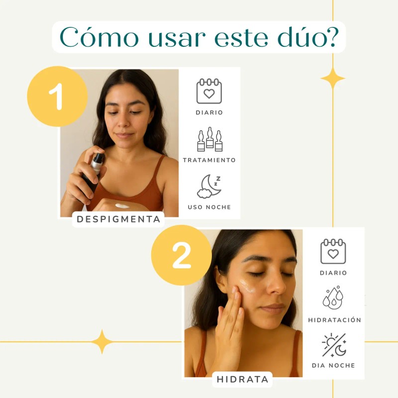 Crema Despigmentante Ácido Kójico + Sérum Ácido Hialurónico
