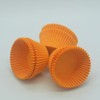 Huaswan Orange Cupcake Liners Greaseproof Paper Standard Baking Cups for