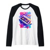 Retro Cassette Tape Vaporwave Aesthetic 90s Pop Music Raglan Baseball