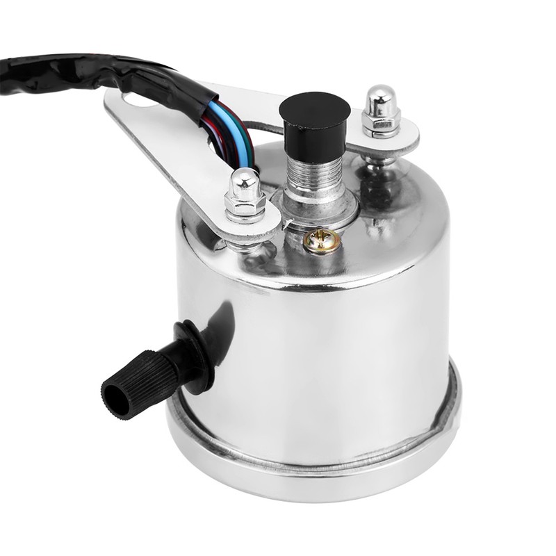 Cafe Racer Custom Motorcycle Mechanical Speedometer with LED Indicator Odometer