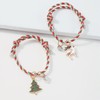2 PCS Christmas Bracelets for Women Christmas Tree Snowman Bell