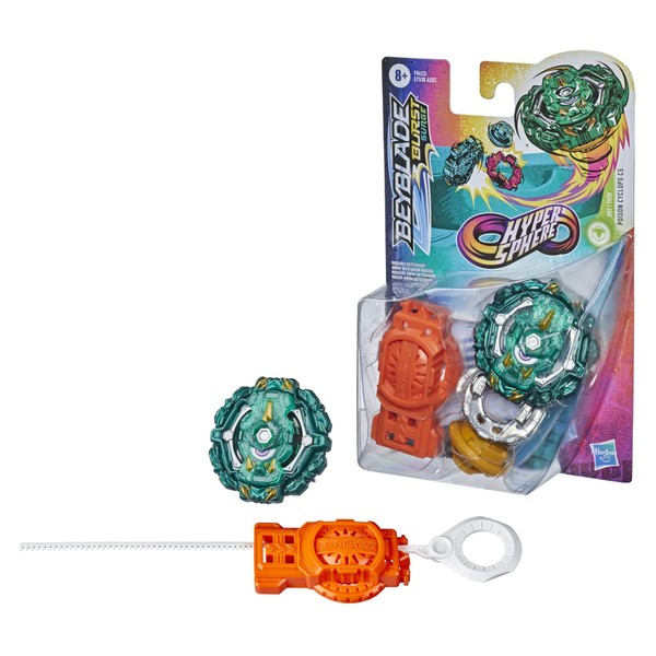 BEYBLADE Burst Rise Hypersphere Poison Cyclops C5 Starter Pack - Defense Type Battling Game Top and Launcher, Toys Ages 8 and Up