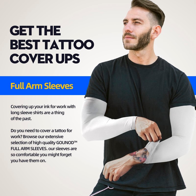 GOUNOD Arm Sleeves for Men Women,Compression Sleeves to Cover Arms