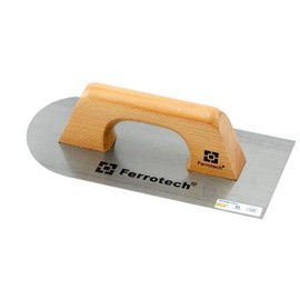 Ferrotech Stainless Steel Llana Wooden handle. Half Moon 300 x 150 mm