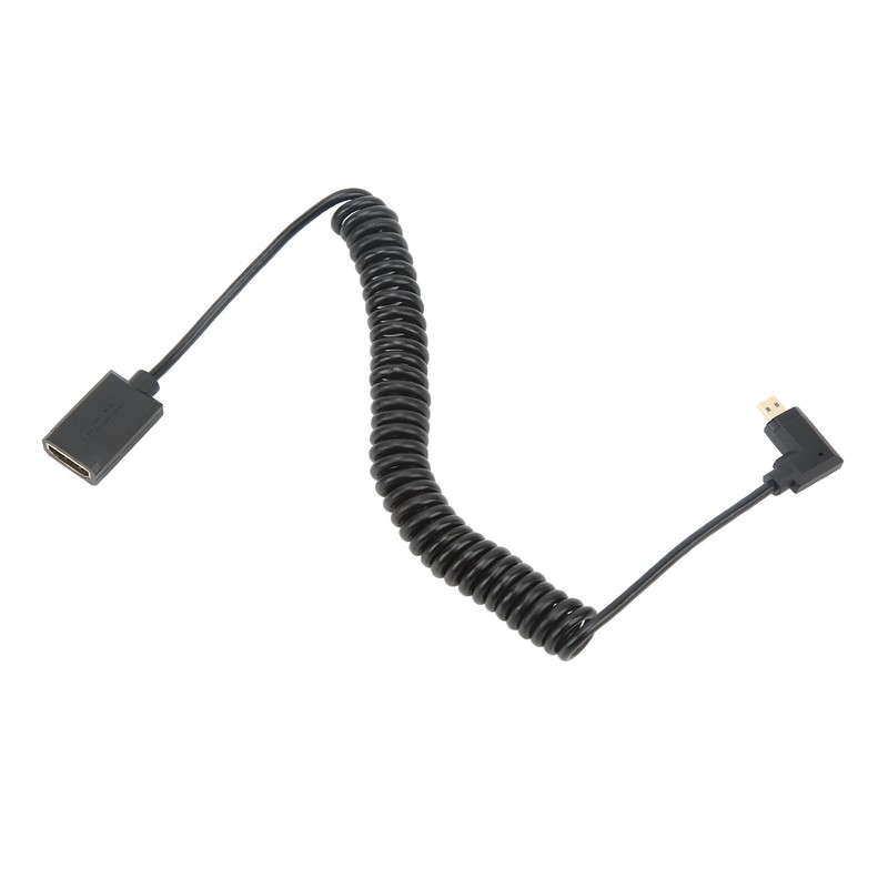 1.8m Coiled Cable Micro HD Multimedia Interface to Female HD