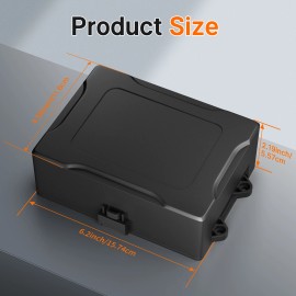 12V 6 Way Fuse and Relay Box PCB Module with 40A Relays and Blade Fuses Waterproof Power Distribution Block for Car RVSpecification: 12V 40A