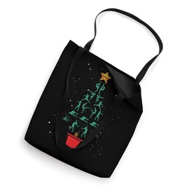 Gymnast Christmas Girls Gymnastics Coach Xmas Santa Claus Tote Bag