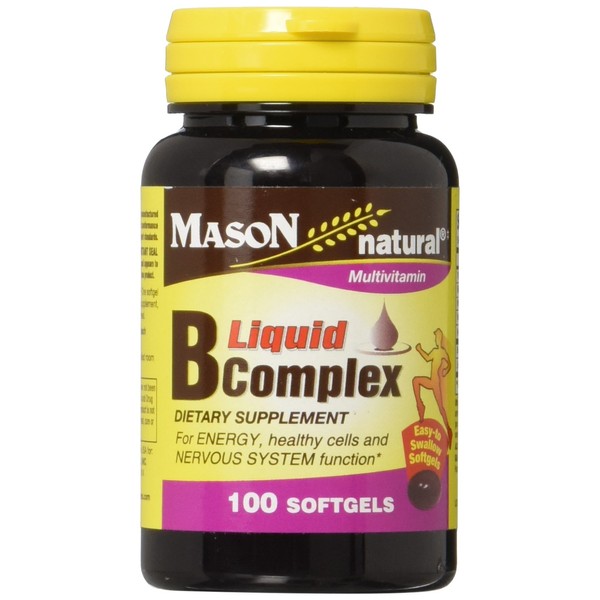 Mason Vitamins B Complex Multivitamin Softgel, 100-Count Bottles