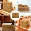 SereneJoy Handcrafted Storage Baskets with Lids - Perfect for Toys,