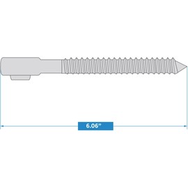 National Hardware N130-146 291BC Screw Hook in Zinc plated,5/8" x 5"