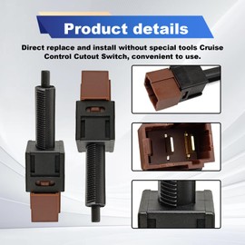 New Cruise Control Release Switch, Brake Light Switch, Stop Lamp Stoplight Switch Assembly Compatible with Nissan Altima 350Z Sentra Rogue, Infiniti G35 M45 QX56, 25300-4M400 25300-AT300