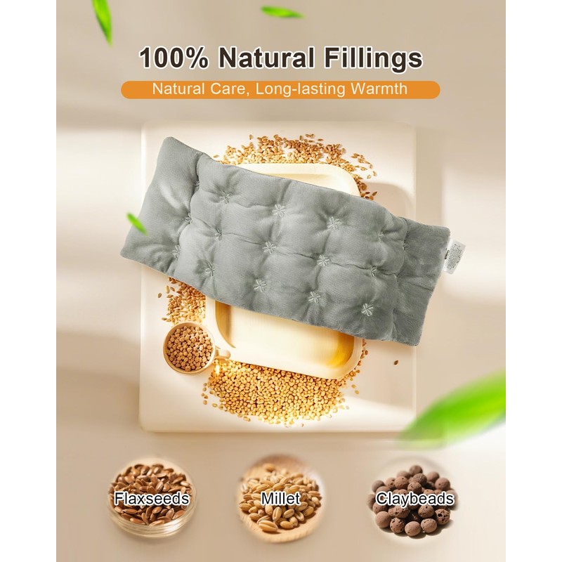Microwavable Heating Pad for Neck Shoulders Period Cramps & Back,