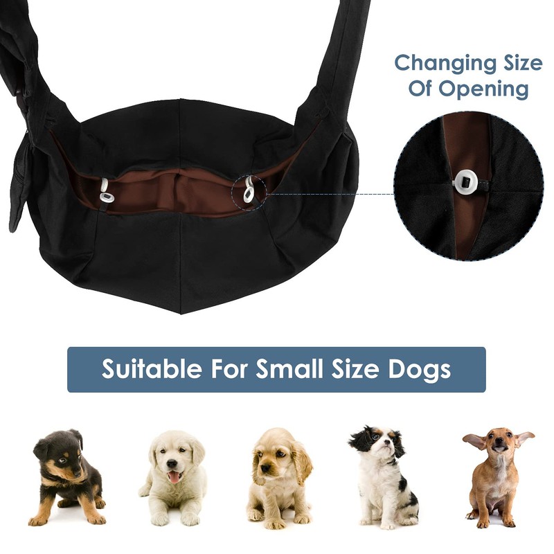 Lukovee Pet Sling, Hand Free Dog Sling Carrier Adjustable Padded