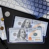 Jutieuo 50-Count Dollar Bill Holders Transparent Bill Sleeves Clear Currency