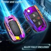 Ocezbiis For Volkswagen Key Fob Cover,Keychain,Zinc Alloy Protection Car Key