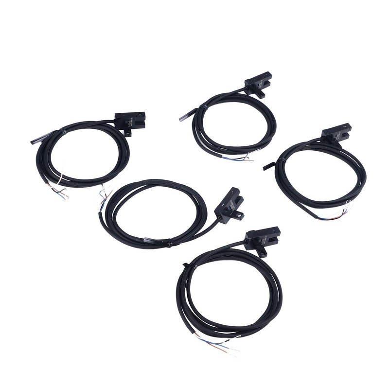 5Pcs Photoelectric Switch U Groove Shape Beam Sensor Limit NO