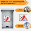 30 Amp Disconnect Switch Box,3-Pole,120/240V,Non-Fusible Safety Switch,Meeting NEMA 3R Standards,Galvanized