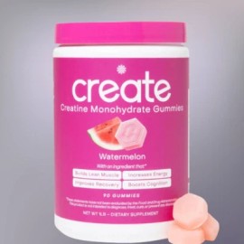 Create Creatine Gummies – Watermelon Flavor, 90 Gummies for Men & Women