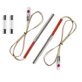 Replacement Hot Rod Ignitor Kit for Traeger Wood Pellet Grills,with 2 Sets of Hot Rod Igniter, 2 Fuses