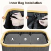 Laundry Hamper with Lid, 145L Extra Large Hamper 3 Section