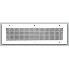 6" x 24" or 24" x 6" Cube Core Eggcrate Return Air Grille - Aluminum Rust Proof - HVAC Vent Duct Cover - White [Outer Dimensions: 7.75 X 25.75]