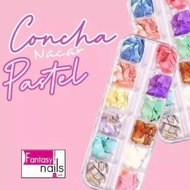 Concha Nacar Decoración Par Uñas Concha Nácar Tono Pastel