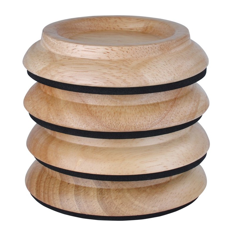 KingPoint Hard Wood Piano Coasters Set of 4